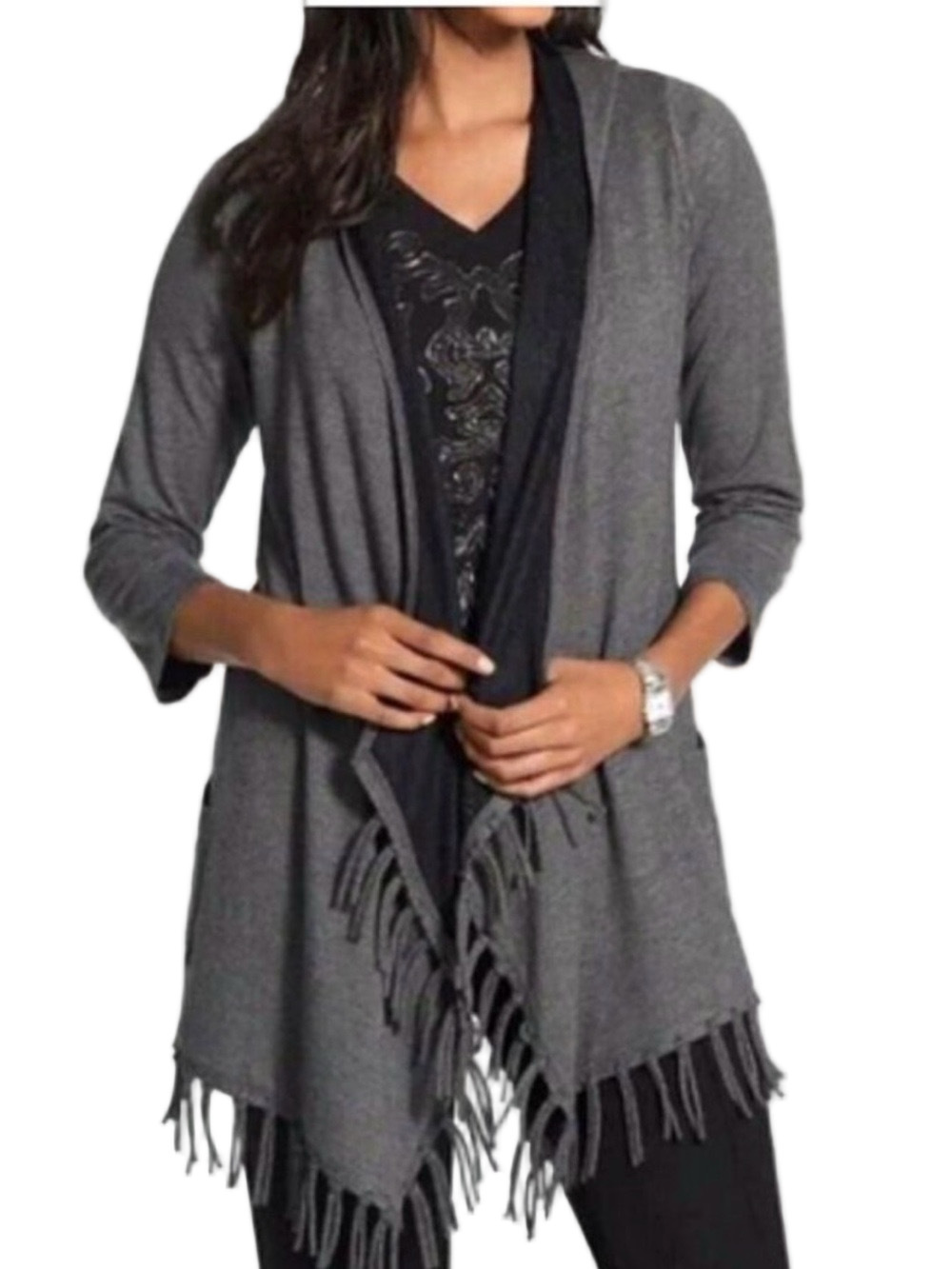 16. WOMENS CHICO’S ZENERGY 2/L DETAIL JACKET